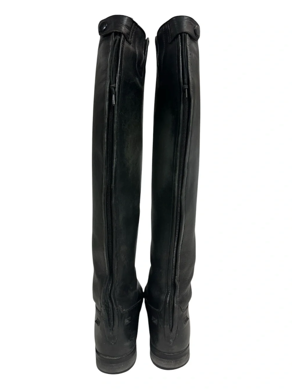 Ovation Equestrian Black Knee-High Lace-Up Riding Boots - Women's 467446
